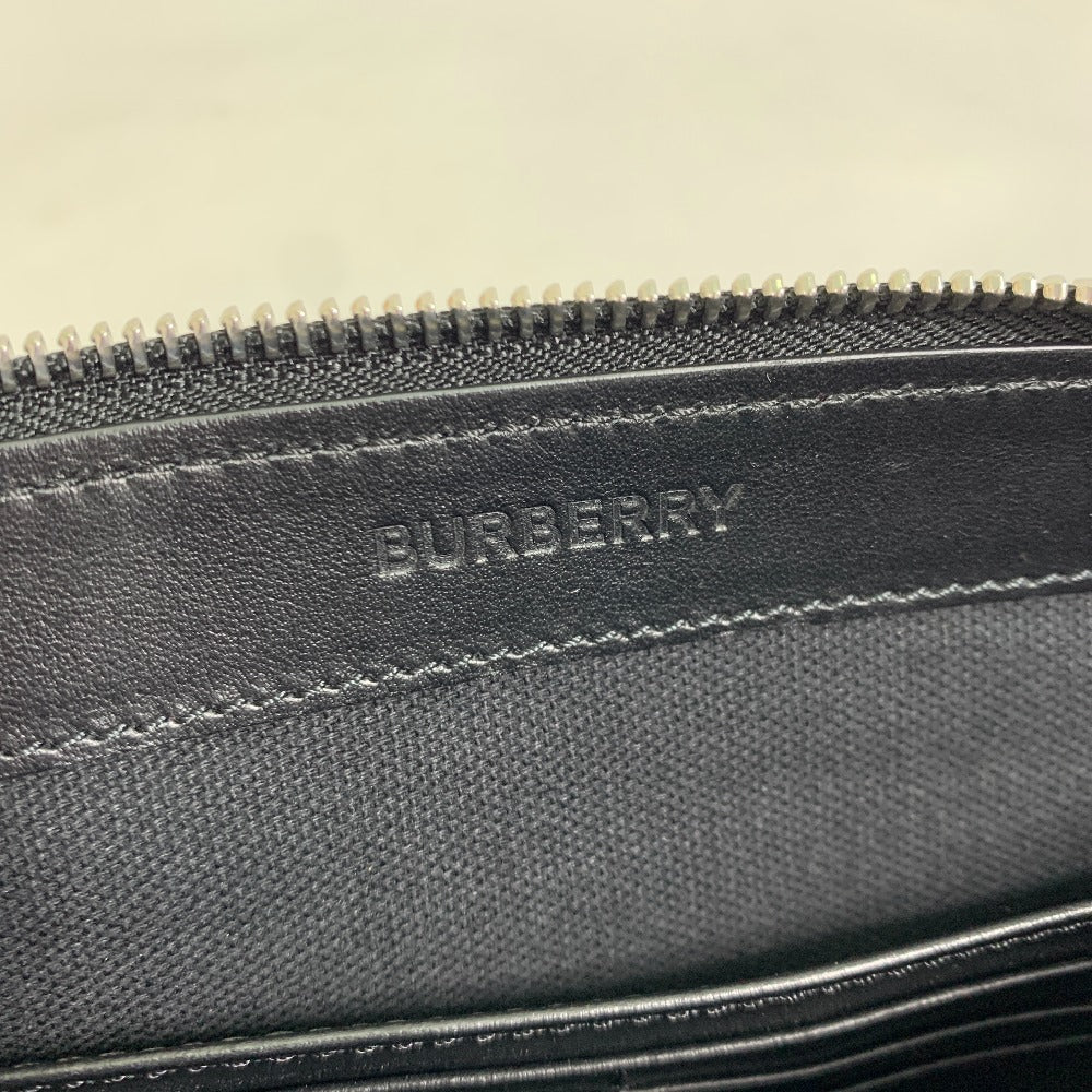 BURBERRY ロゴ ポーチ クラッチバッグ レザー メンズ - brandshop-reference
