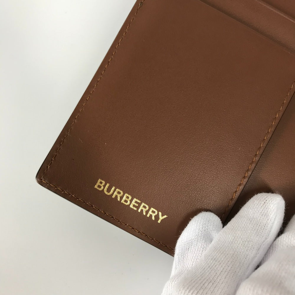 BURBERRY TB トラベルグッズ パスポートケース レザー メンズ - brandshop-reference