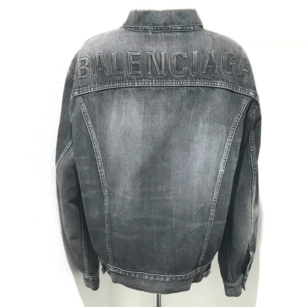 BALENCIAGA 519953 Outer Apparel 2017AW Back Emboss Logo Tag Ladies ...