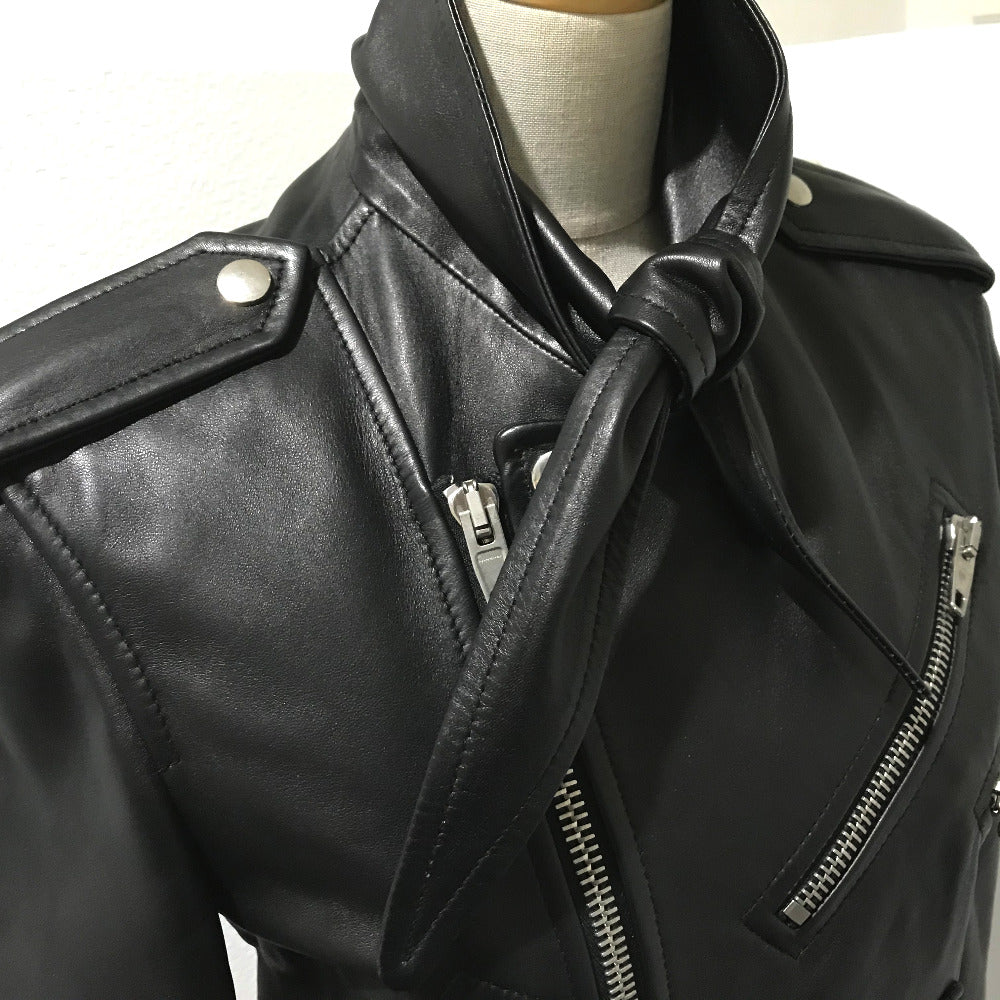 BALENCIAGA 479901 Riders Jacket Scarf Outer Riders Jacket Lamb Leather | brandshop-reference