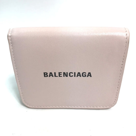 BALENCIAGA 594216 キャッシュ フラップ付きコイン＆カードホルダー 2つ折り財布 レザー レディース - brandshop-reference