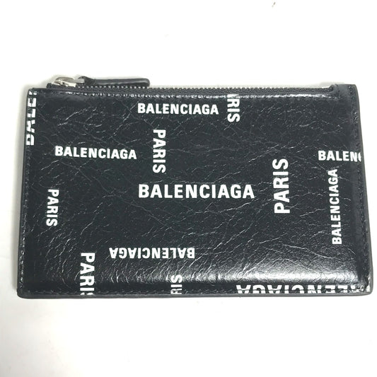 BALENCIAGA 640535 小銭入れ 財布 ロゴ フラグメントケース コンパクトウォレット コインケース レザー メンズ - brandshop-reference
