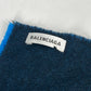 BALENCIAGA ロゴ バイカラー マフラー ウール メンズ - brandshop-reference