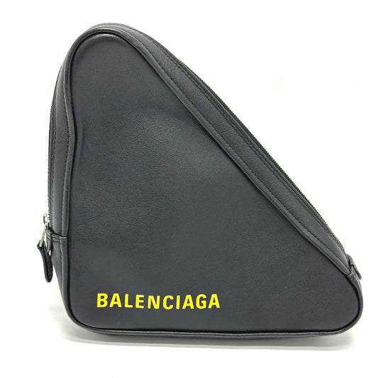 BALENCIAGA 476976 トライアングル 三角 クラッチバッグ カバン ポーチ レザー メンズ - brandshop-reference