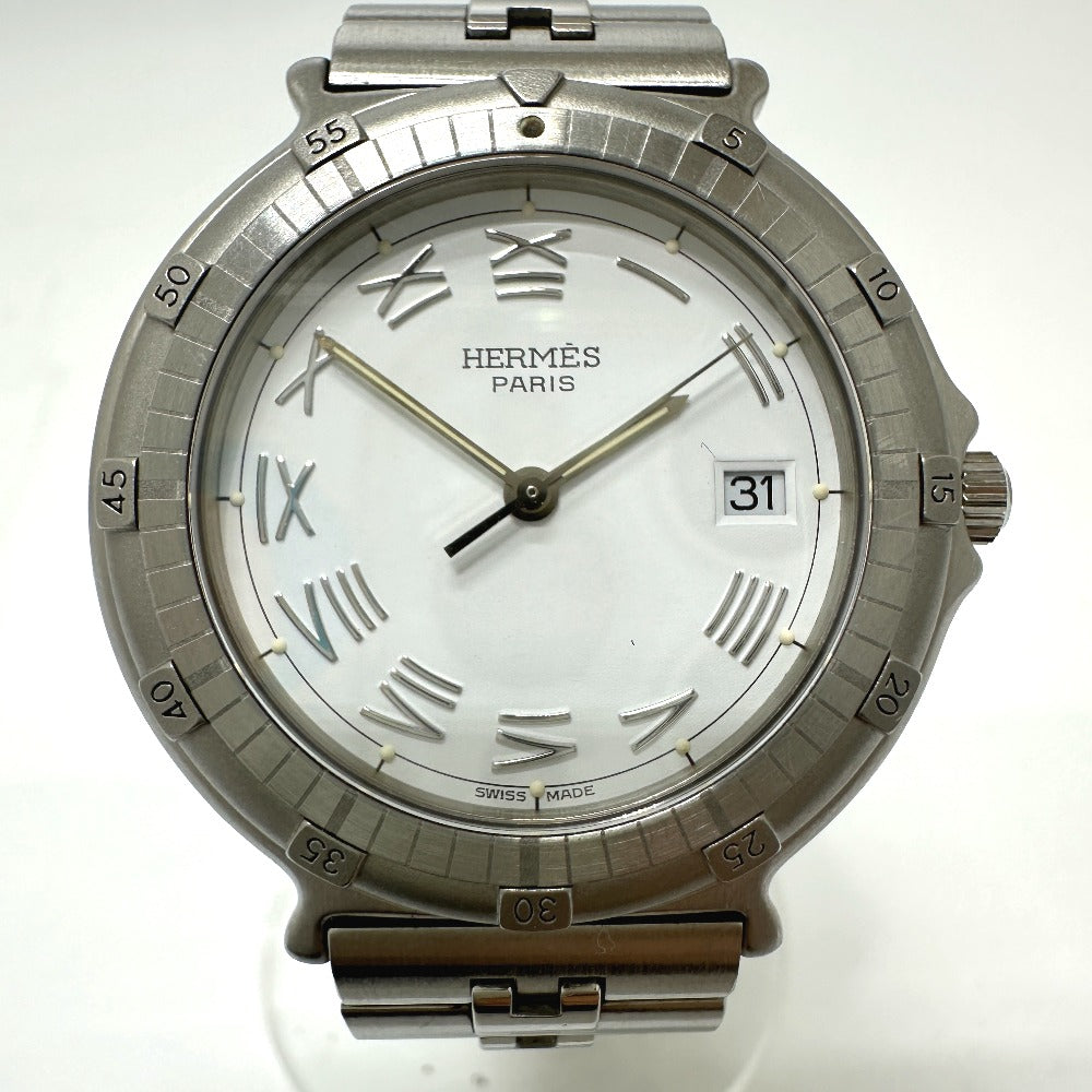 HERMES キャプテンニモ クオーツ デイト  腕時計 SS メンズ - brandshop-reference