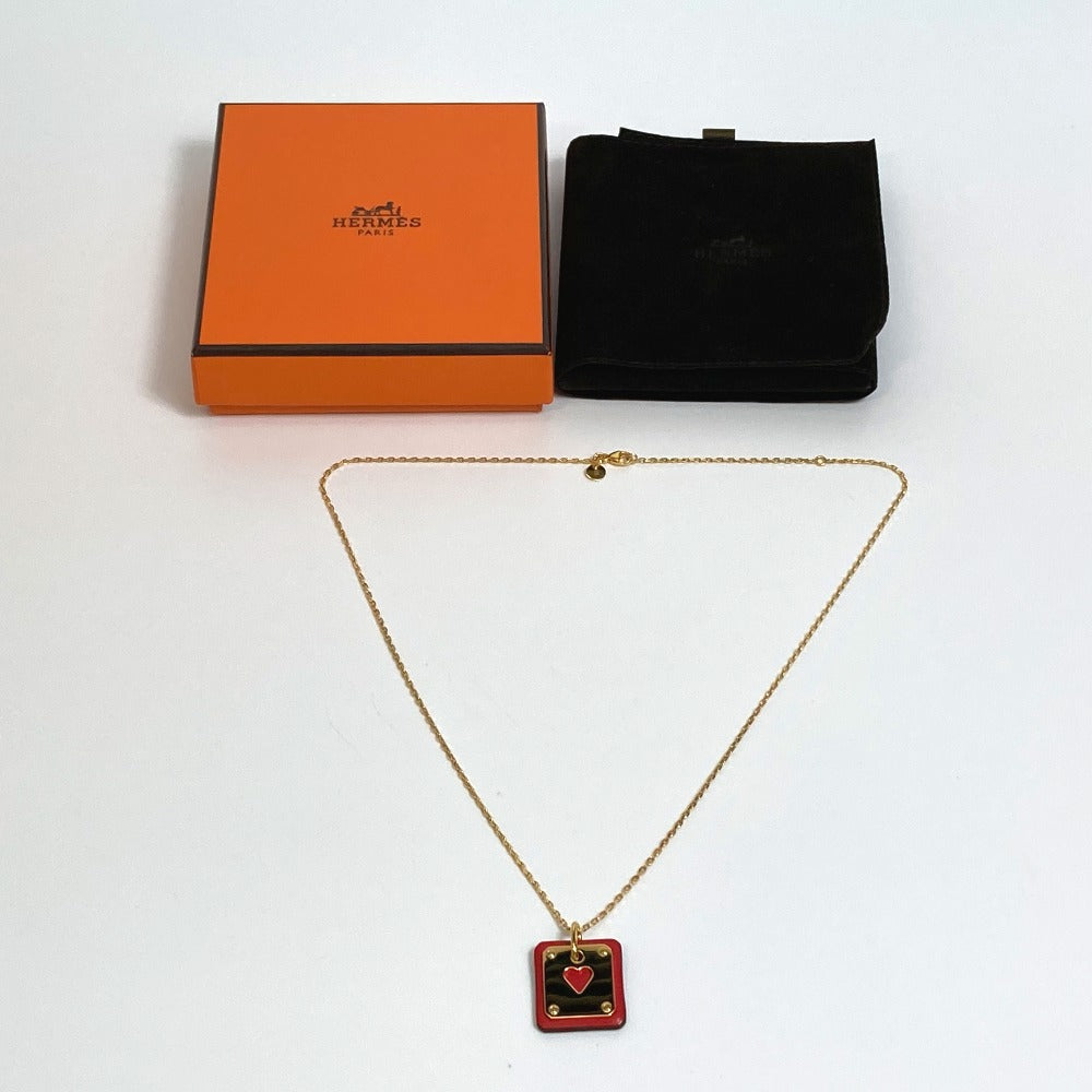 HERMES AS DE COEUR As de Cool Ace of Heart Necklace PM Necklace