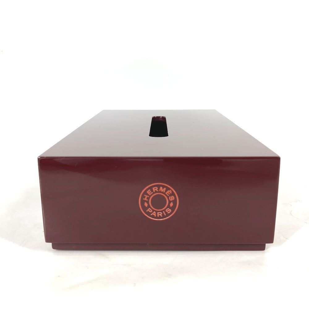 HERMES ティッシュケース インテリア  ティッシュボックス　BOX  ホルダー 雑貨 ウッド ユニセックス - brandshop-reference
