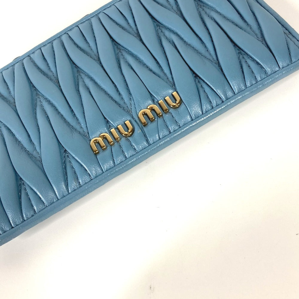 MIUMIU カードケース マテラッセ フラグメントケース 財布 小銭入れ コインケース レザー レディース - brandshop-reference