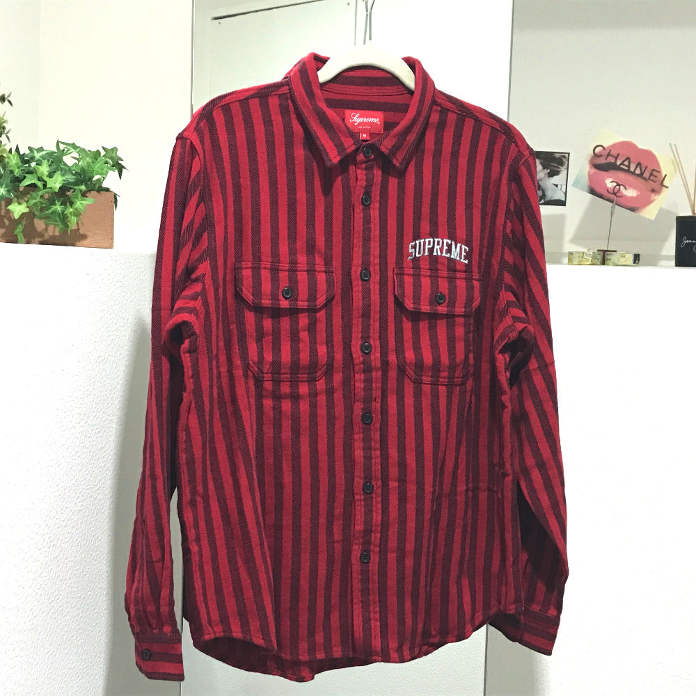 Supreme フランネルシャツ 18FW Stripe Heavyweight Flannel Shirt