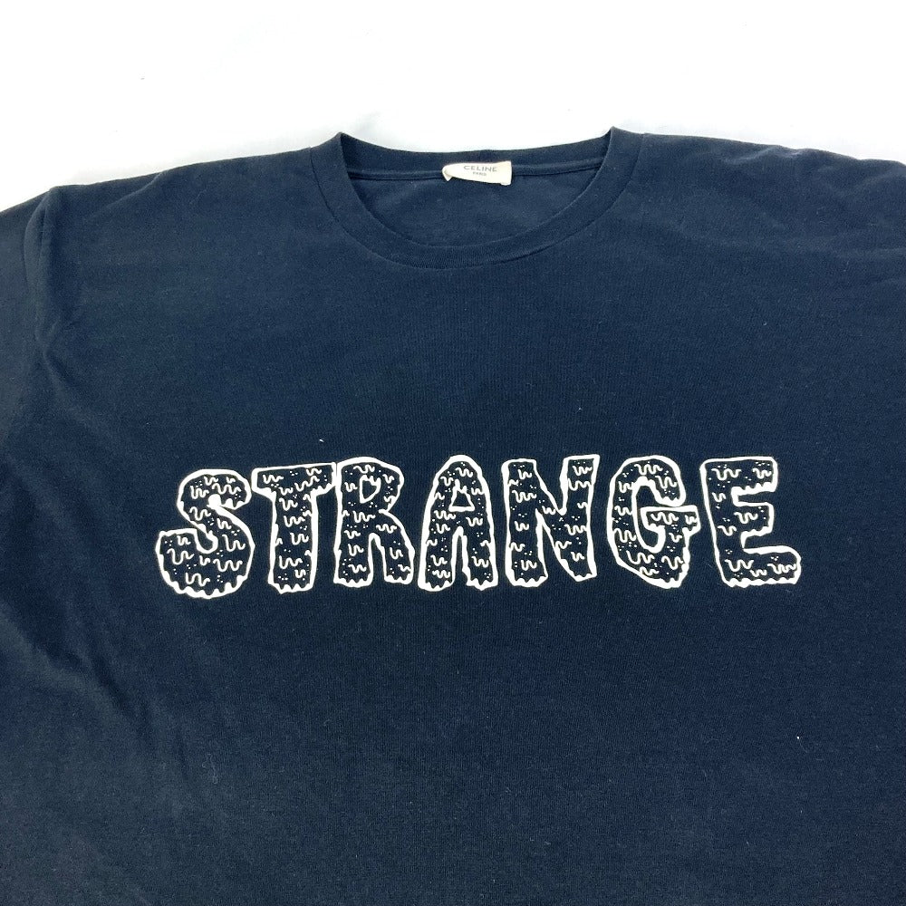セリーヌ CELINE STRANGE ロゴ 2X826501F トップス アパレル 半袖Ｔシャツ コットン ブラック