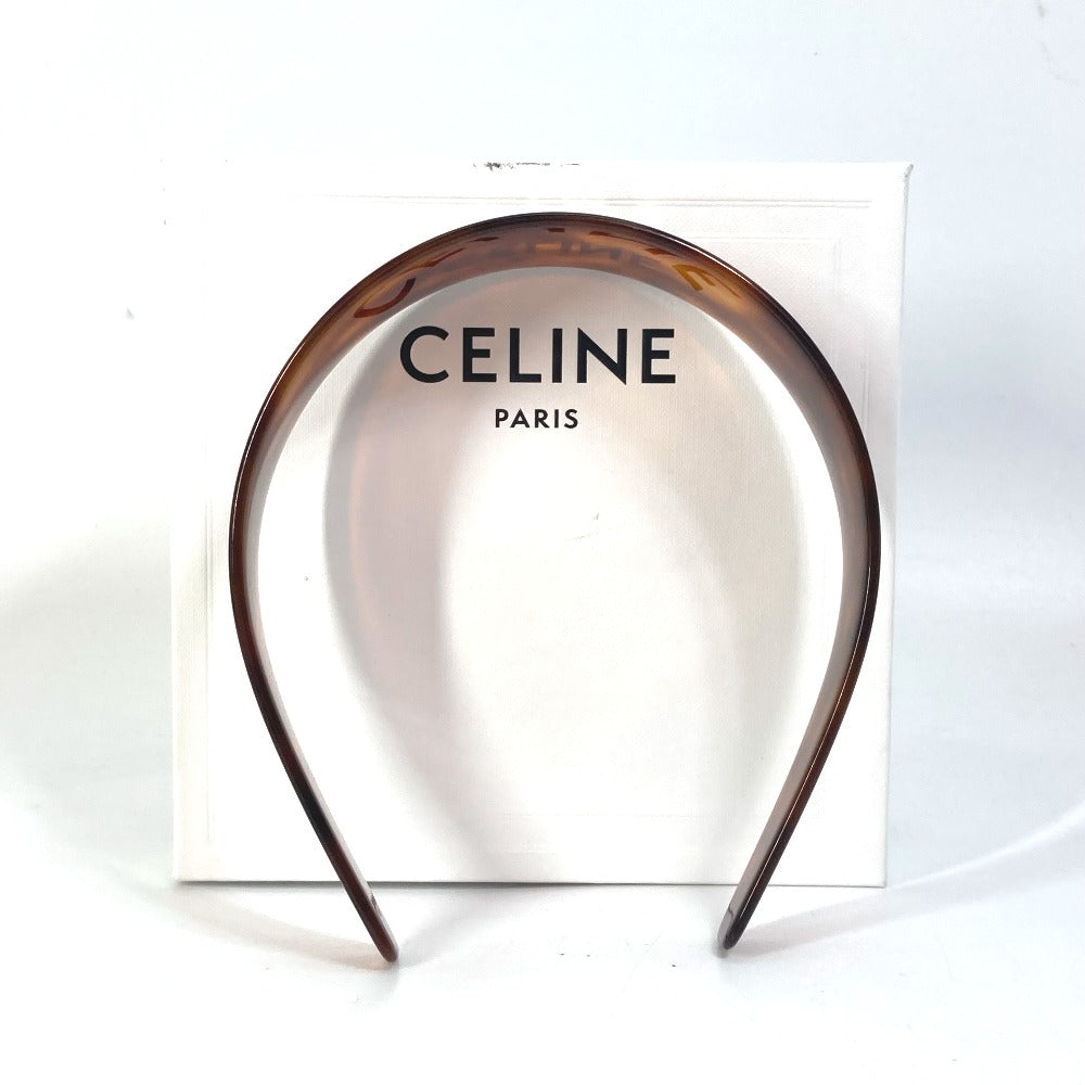 CELINE 46Y376CEA ロゴ ヘッドバンド ヘアバンド カチューシャ アセテート レディース | brandshop-reference