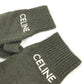 CELINE 2AC55588S ロゴ エンブロイダリー 手袋 グローブ ウール メンズ - brandshop-reference