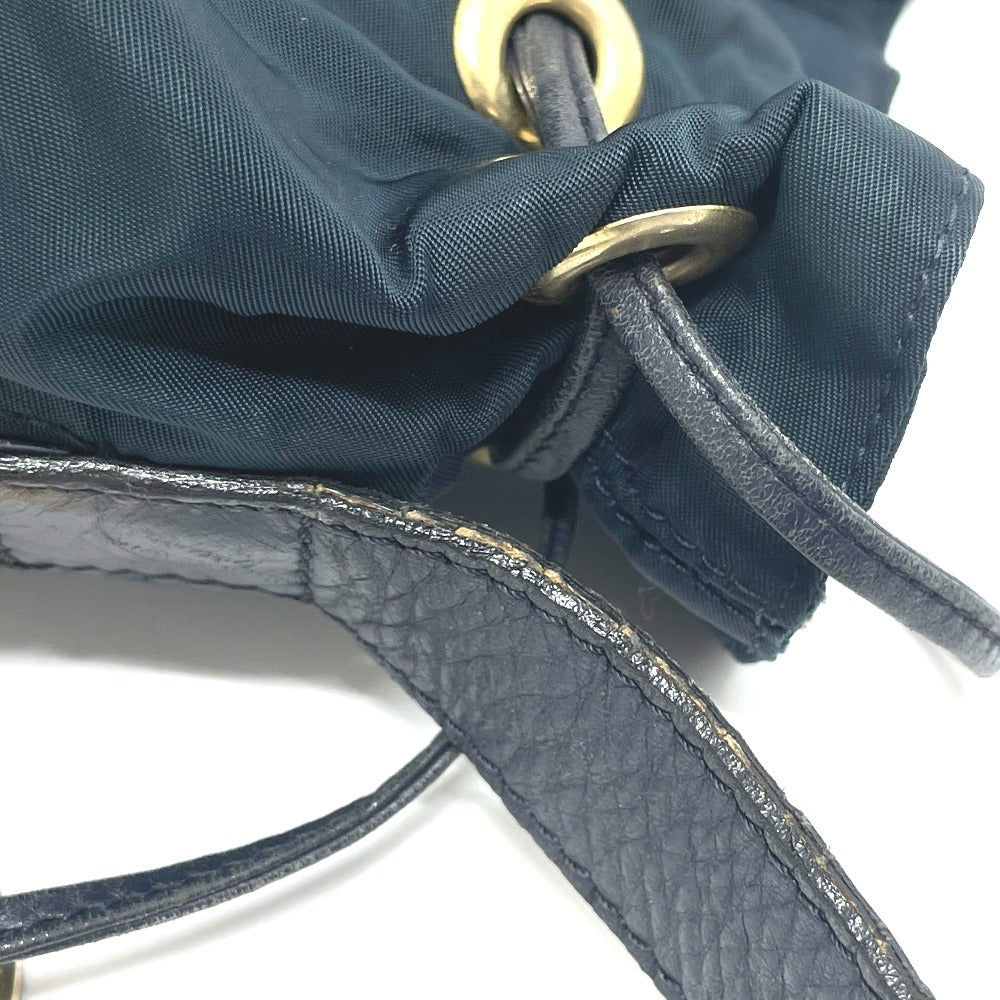 CELINE サークルロゴ バケツ型 巾着式 ワンショルダーバッグ