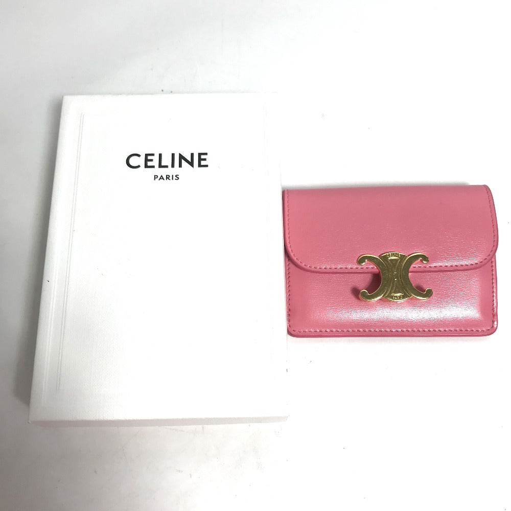 CELINE パスケース 名刺入れ コインケース 小銭入れ 財布 トリオンフ 