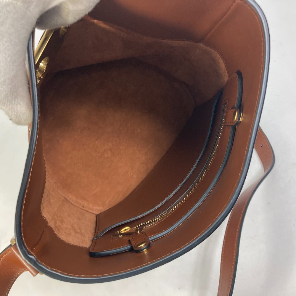 CELINE 193043CKA BUCKET MAILLON TRIOMPHE マイヨン トリオンフ バケットバッグ カバン バケツ型 斜め掛け  ショルダーバッグ レザー レディース