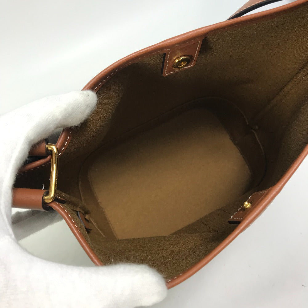 CELINE 191442CAS トリオンフ キャンバス スモール バケット バケツ型 斜め掛け ショルダーバッグ キャンバス/レザー レディース - brandshop-reference