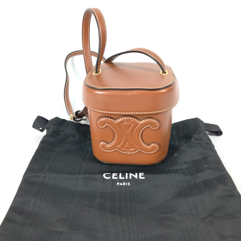 CELINE 199263 斜め掛け スモールボックス キュイル トリオンフ BOX ...