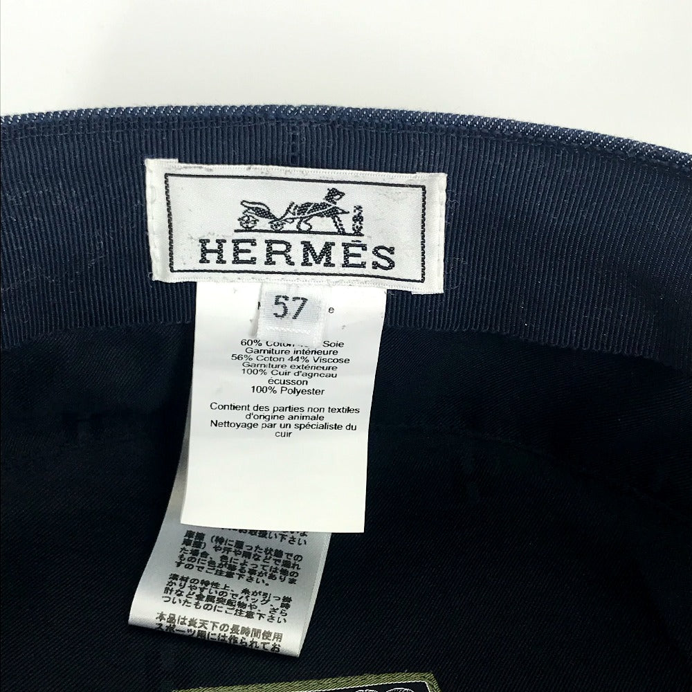 HERMES セリエ カブール キャスケット 帽子 デニム レディース - brandshop-reference