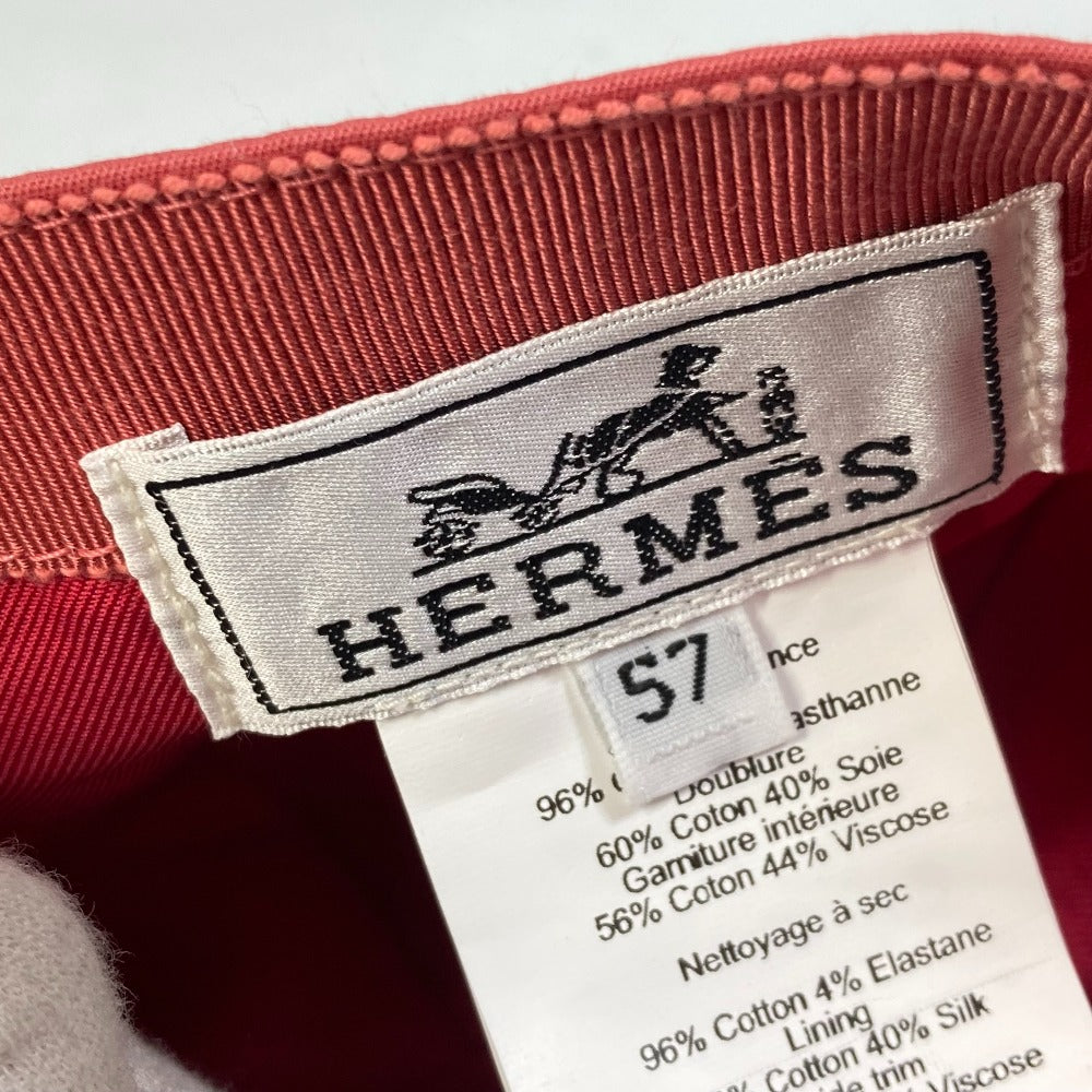 HERMES キャップ デイヴィス・Hプリマヴェーラ 帽子 ベースボール キャップ帽 キャップ コットン メンズ - brandshop-reference