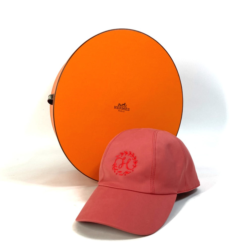 HERMES ロゴ キャップ デイヴィス・Hプリマヴェーラ 帽子 ベースボール キャップ帽 キャップ コットン レディース - brandshop-reference