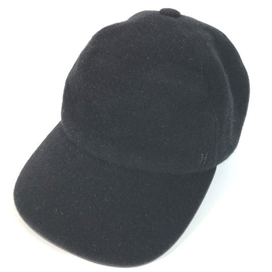 HERMES Hロゴ 帽子 キャップ帽 ベースボール キャップ アンゴラ メンズ - brandshop-reference