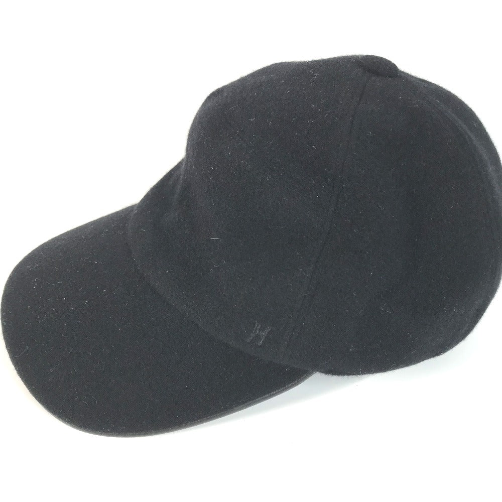 HERMES Hロゴ 帽子 キャップ帽 ベースボール キャップ アンゴラ メンズ - brandshop-reference