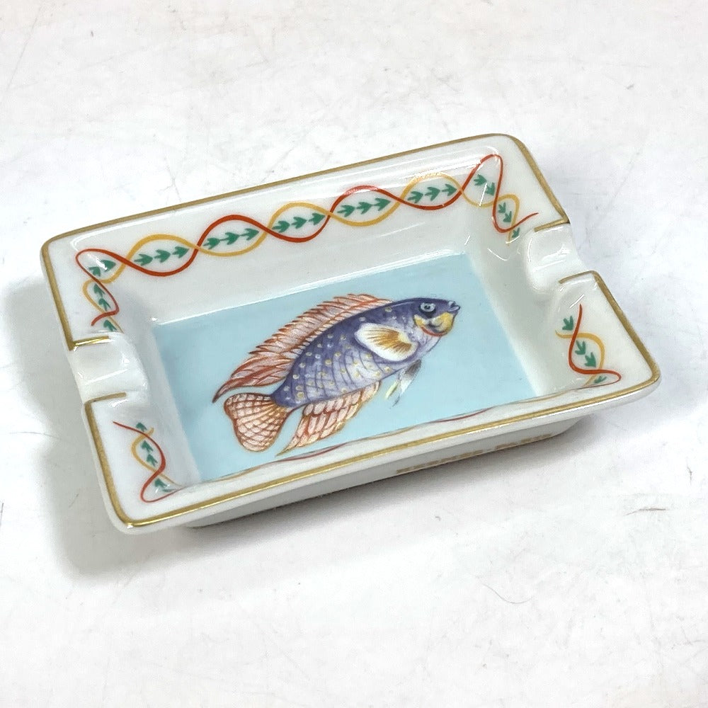 HERMES 魚柄 ミニ アッシュトレイ 4つセット 灰皿 陶器 ユニセックス