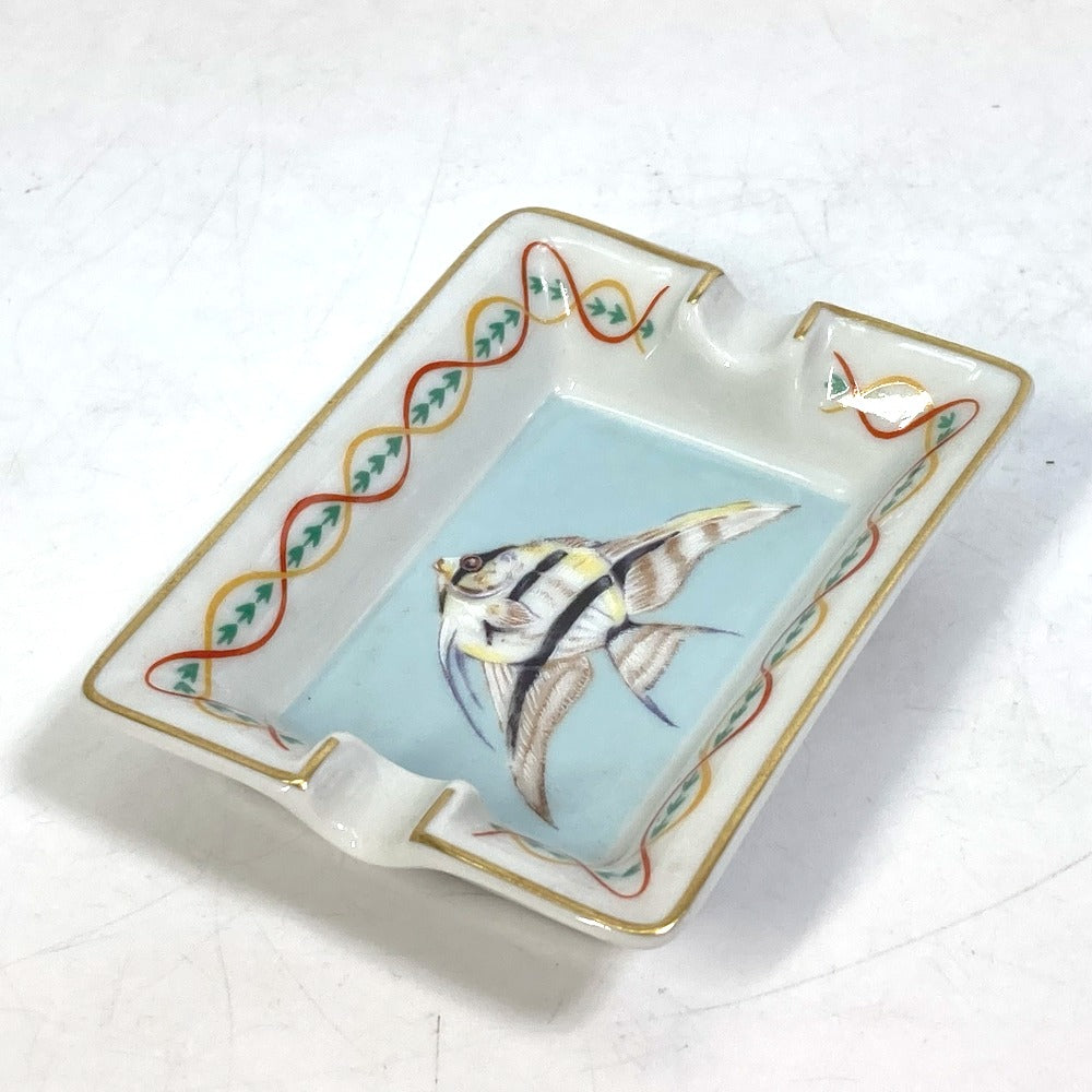HERMES 魚柄 ミニ アッシュトレイ 4つセット 灰皿 陶器 ユニセックス - brandshop-reference