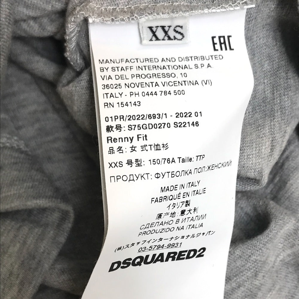 DSQUARED2 64 DEAN&DAN 刺繍 アパレル 半袖Ｔシャツ コットン レディース - brandshop-reference