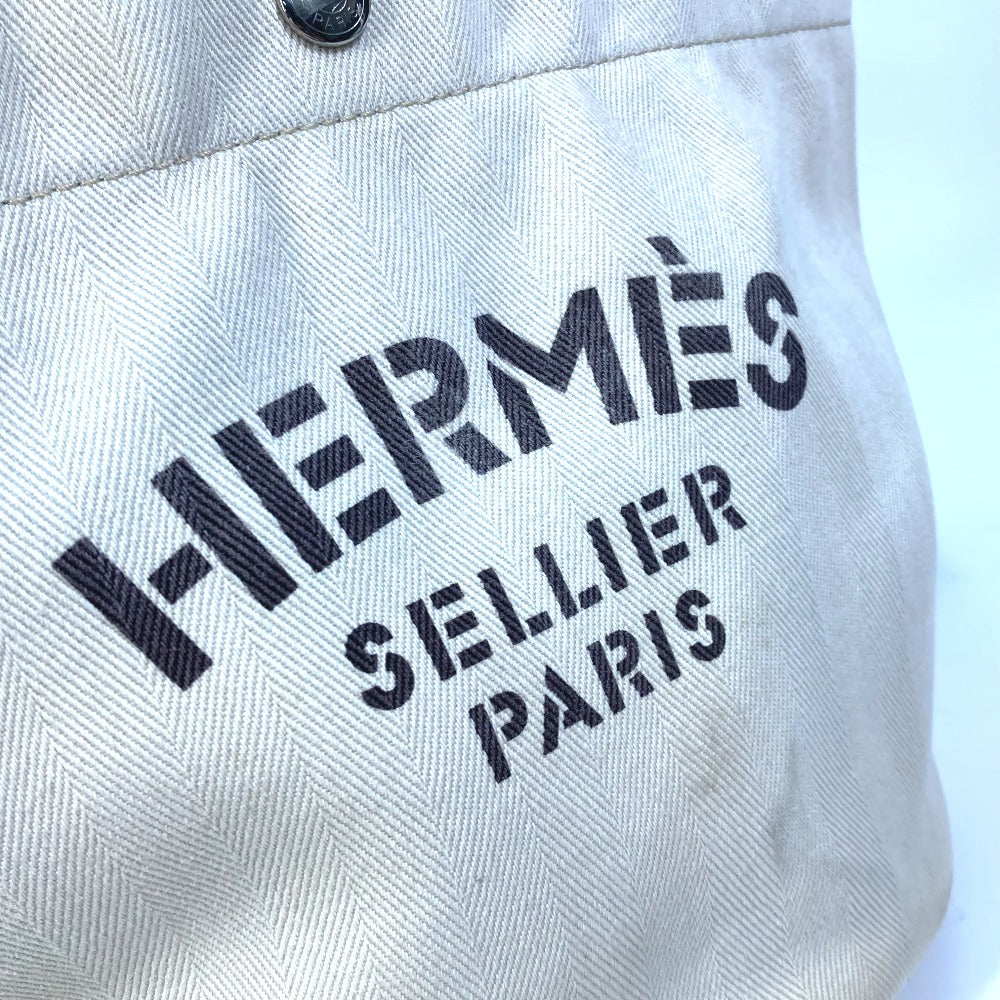 HERMES 斜め掛け サックドパンサージュ バケツ型 ポーチ付き カバン ショルダーバッグ レザー/キャンバス レディース - brandshop-reference