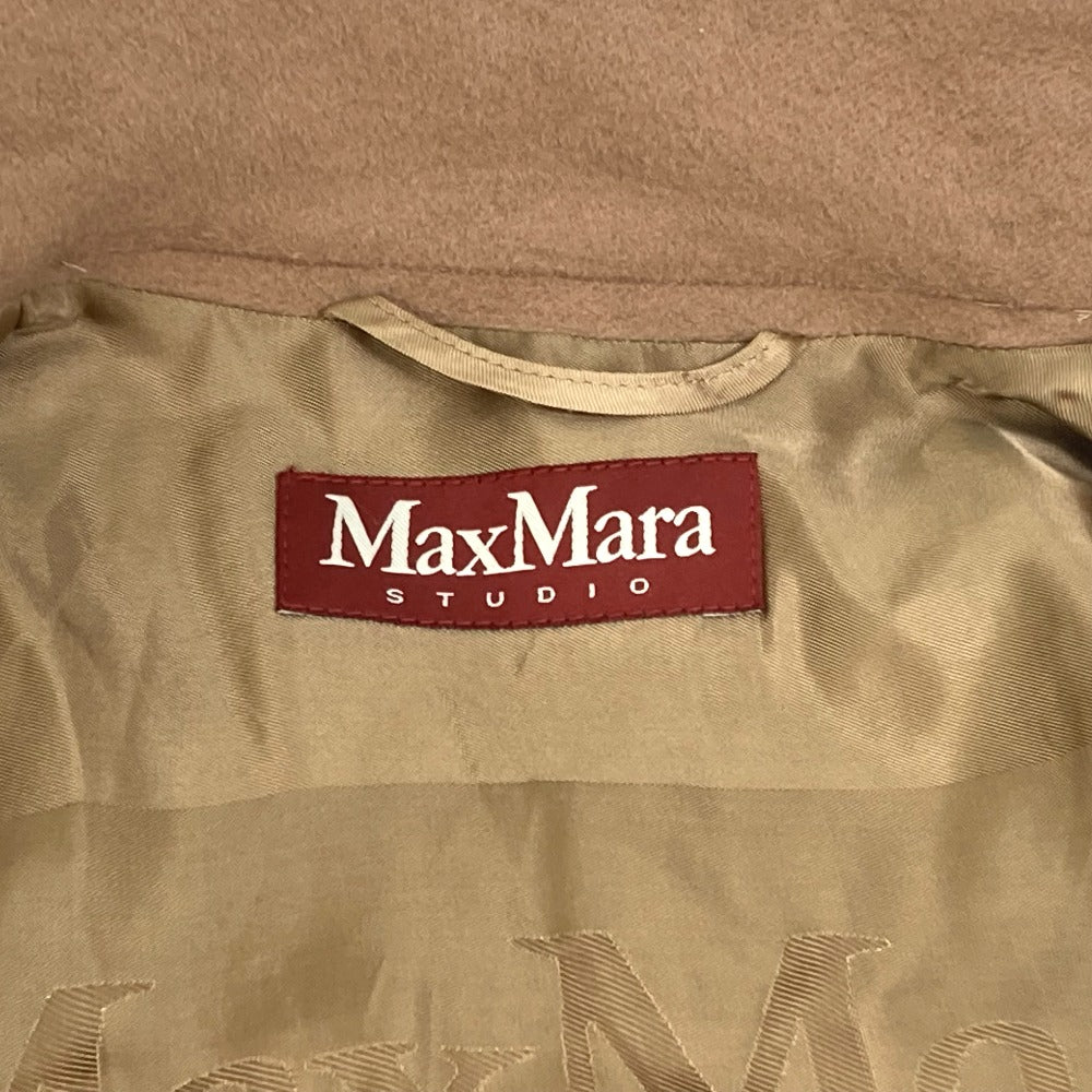 MAX MARA STUDIO スタンドカラーコート ロングコート ウール