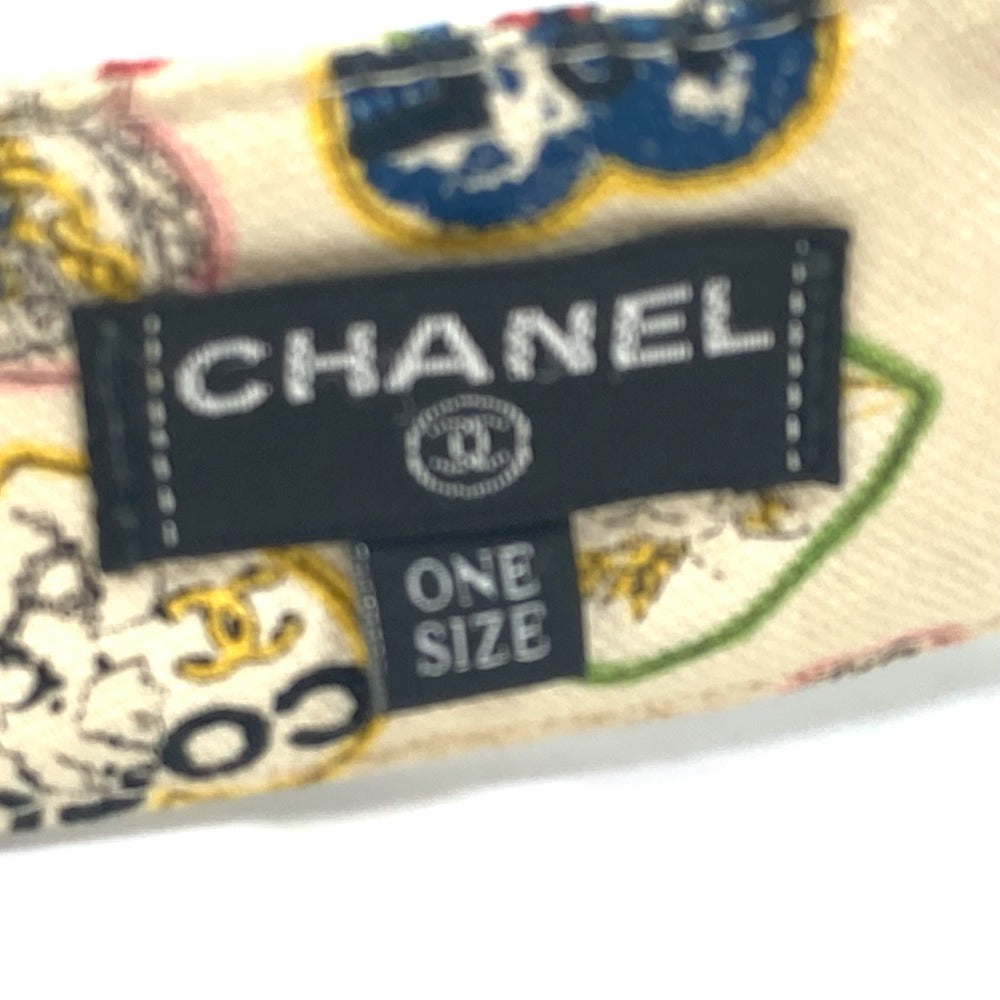 CHANEL ハート バレンタイン 帽子 サンバイザー コットン レディース