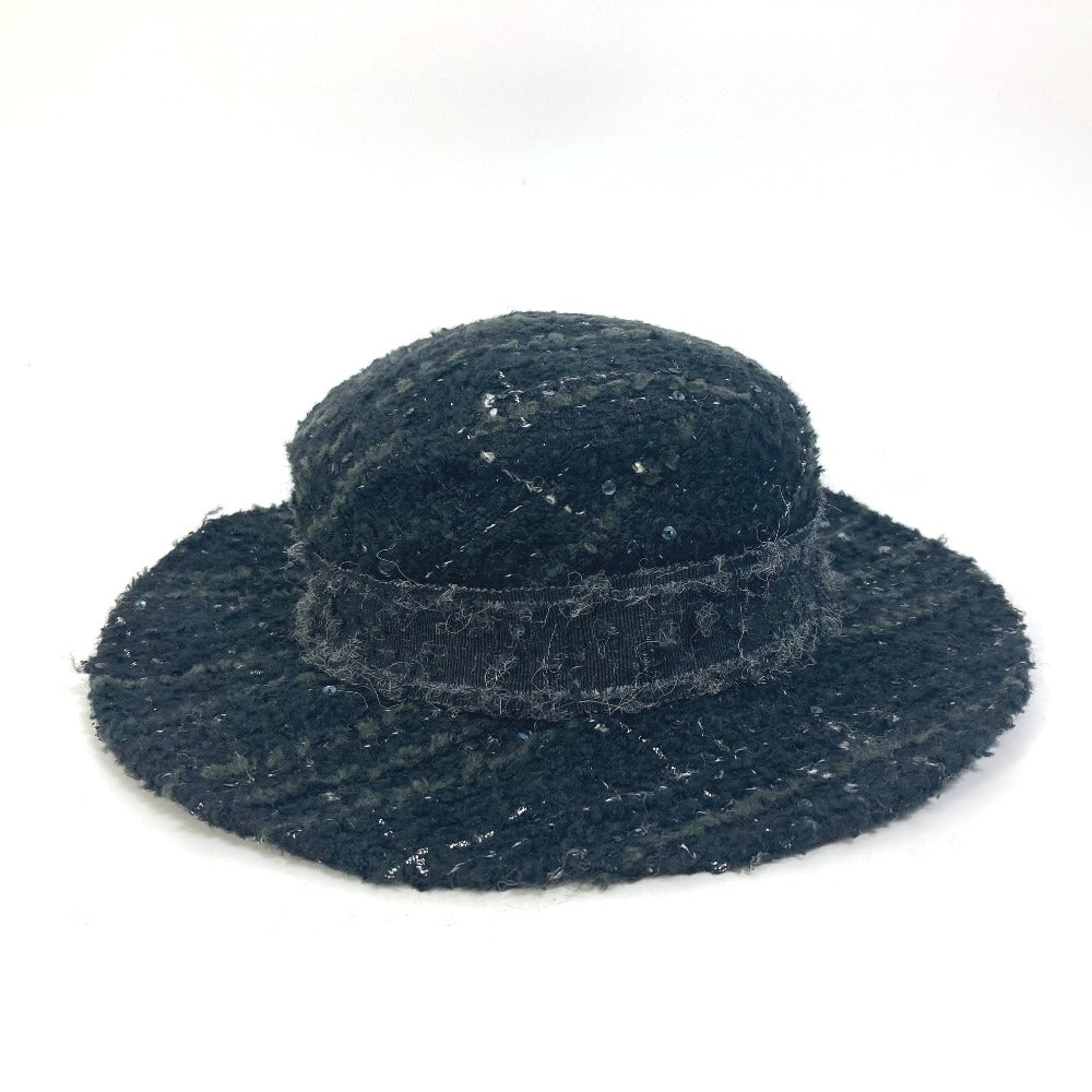 CHANEL ラメ スパンコール ハット帽 帽子 バケットハット ボブハット ハット ツイード レディース - brandshop-reference