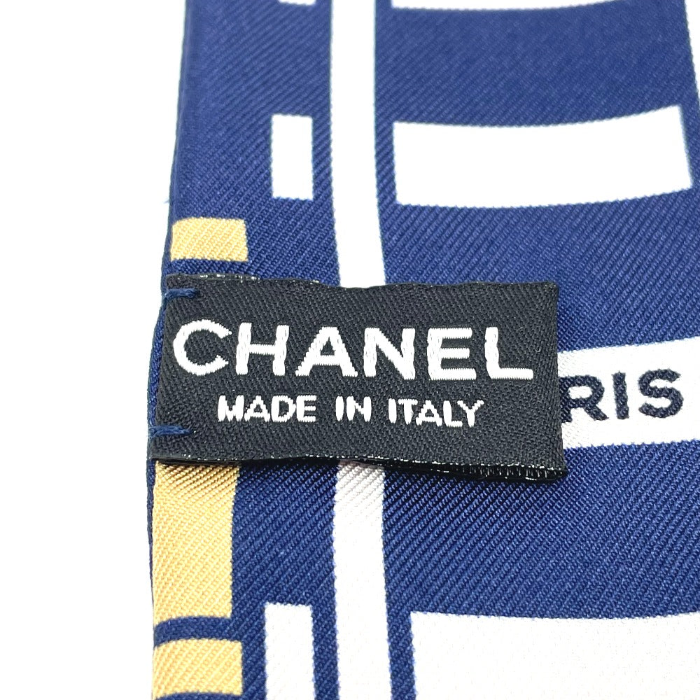 CHANEL CCココマーク 線路モチーフ バンドー ツイリー バッグアクセサリー スカーフ シルク レディース |  brandshop-reference