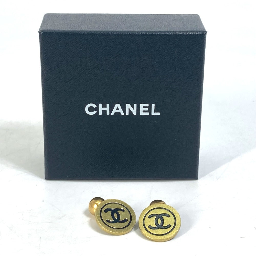 CHANEL 95P CC ココマーク ヴィンテージ バイカラー カフス メタル メンズ - brandshop-reference