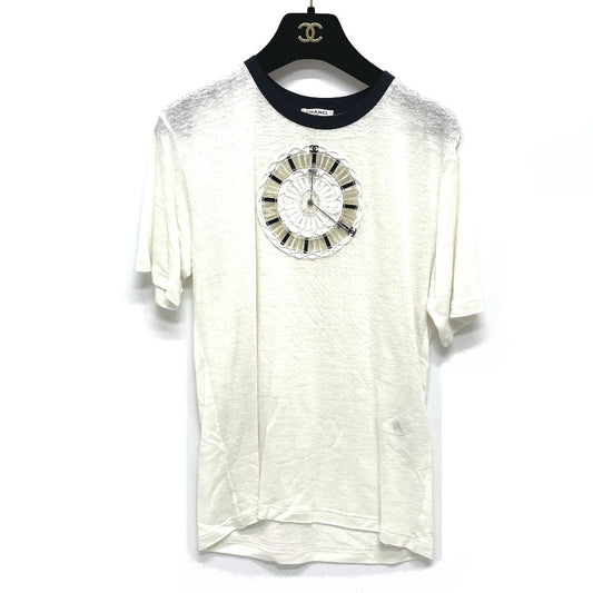 CHANEL P62662 時計モチーフ 刺繍 20C 半袖Ｔシャツ レーヨン レディース - brandshop-reference