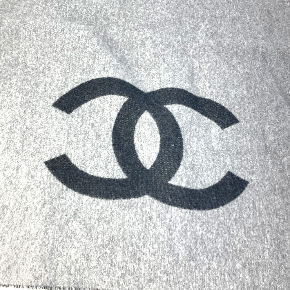 CHANEL 19B CC ココマーク フリンジ 大判 毛布 インテリア ブランケット ウール/カシミヤ レディース - brandshop-reference