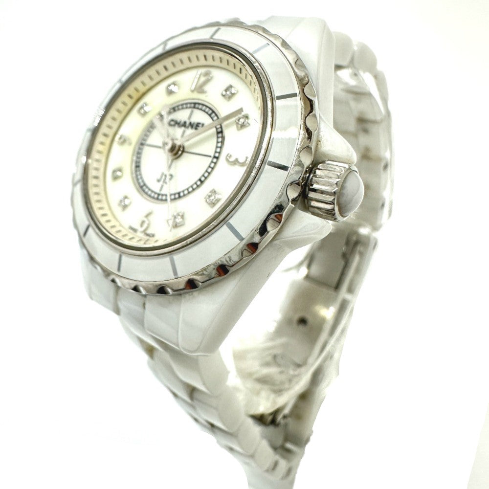 CHANEL H2570 J12 8P ダイヤ クォーツ 腕時計 セラミック レディース - brandshop-reference