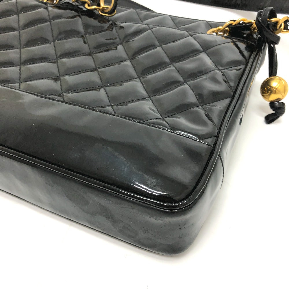 CHANEL ヴィンテージ マトラッセ キルティング Wチェーン/カバン トートバッグ パテントレザー レディース - brandshop-reference