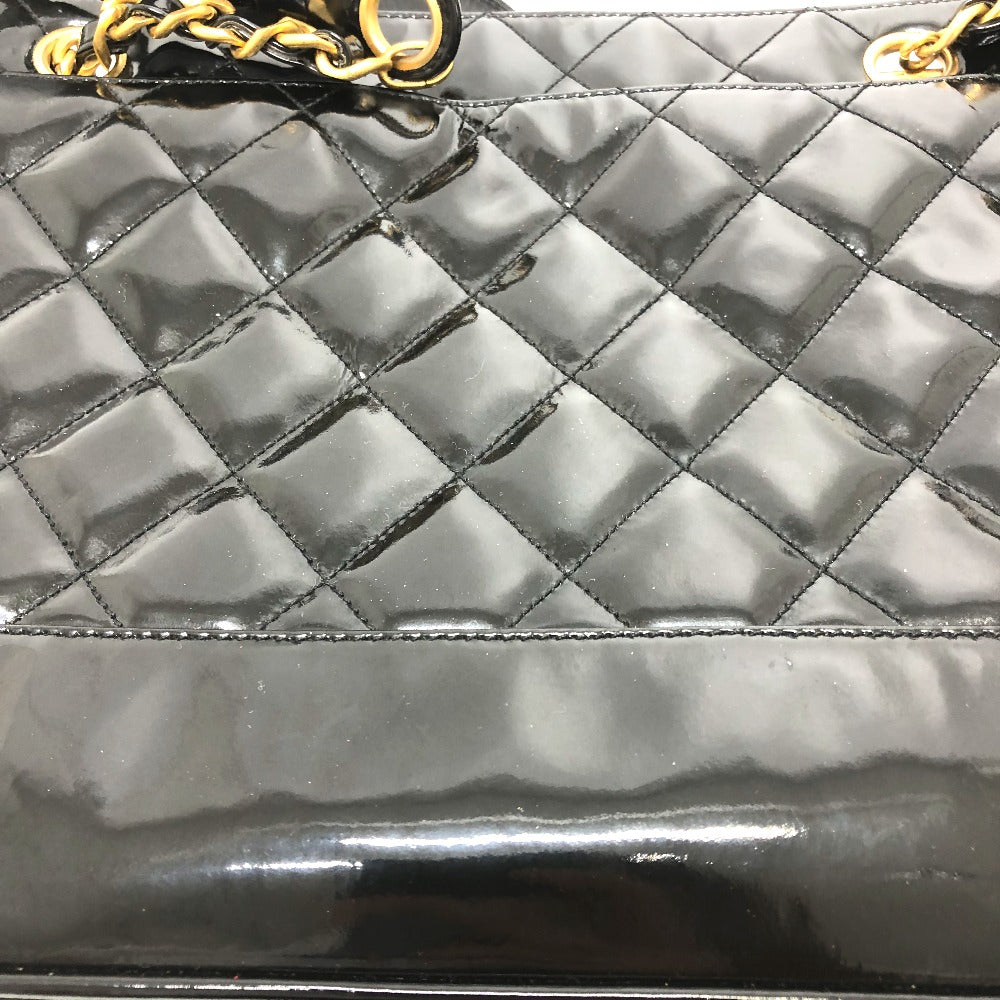 CHANEL ヴィンテージ マトラッセ キルティング Wチェーン/カバン トートバッグ パテントレザー レディース - brandshop-reference