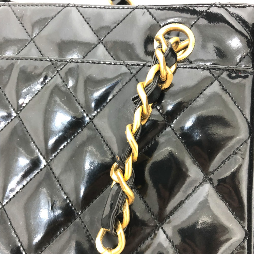 CHANEL ヴィンテージ マトラッセ キルティング Wチェーン/カバン トートバッグ パテントレザー レディース - brandshop-reference