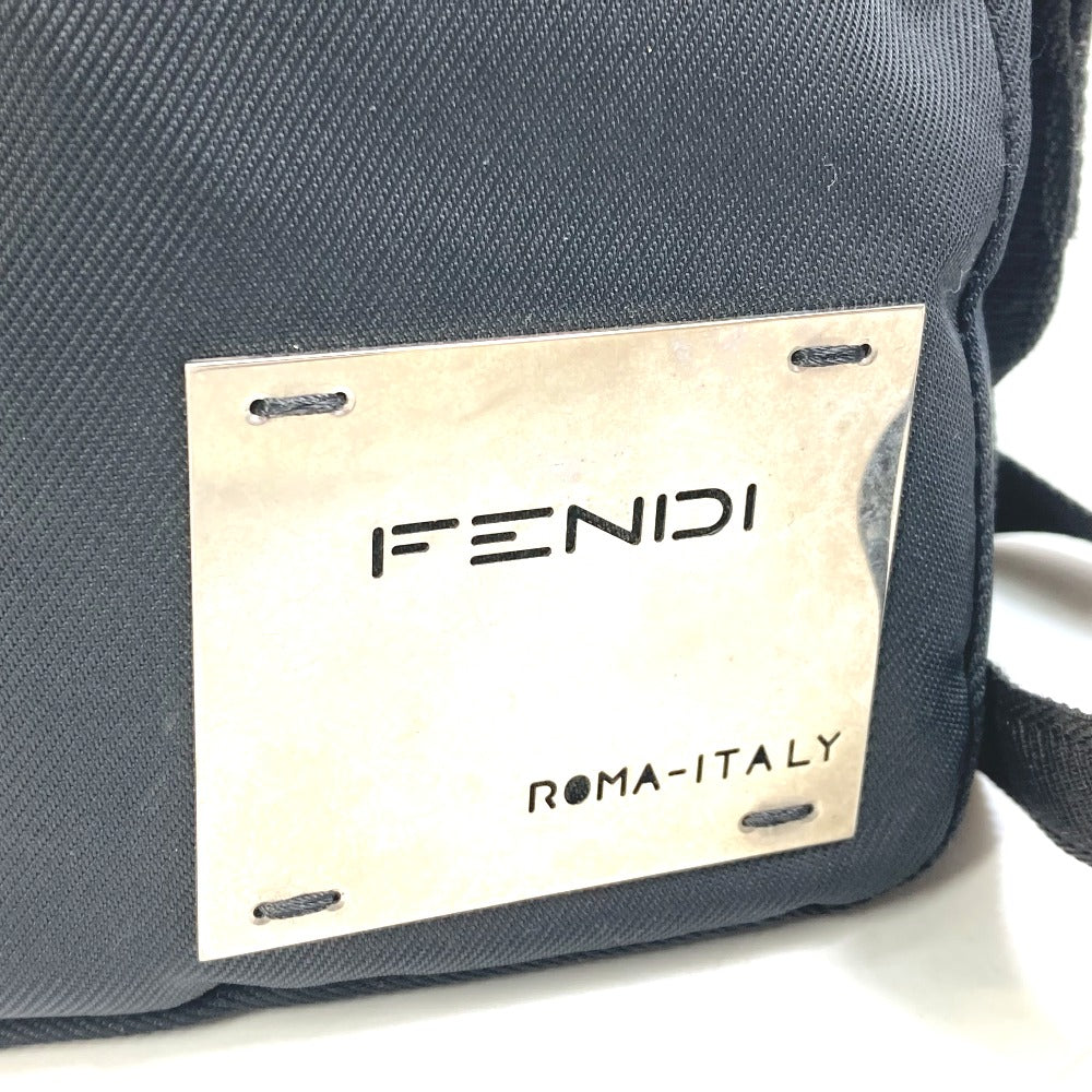FENDI ロゴ メタルプレート ポシェット 斜め掛け ショルダーバッグ ナイロン レディース - brandshop-reference