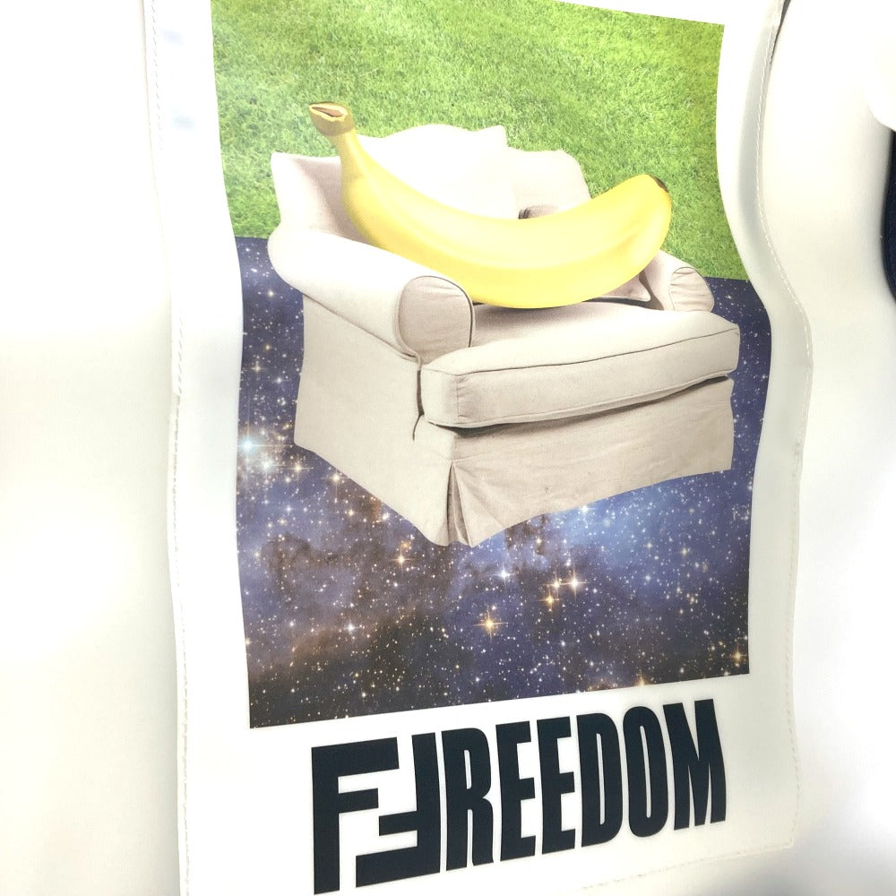 FENDI 7VA442 バナナ フルーツ FREEDOM ロゴ エコバッグ カバン  ハンドバッグ ビニール レディース - brandshop-reference