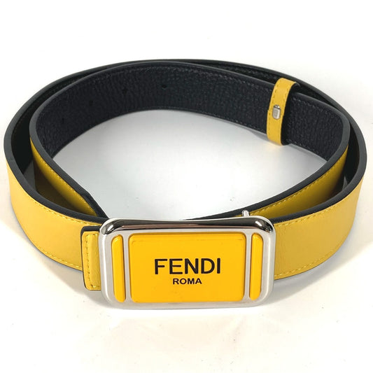 FENDI 7C0446 リバーシブル ロゴ バイカラー ベルト レザー メンズ - brandshop-reference