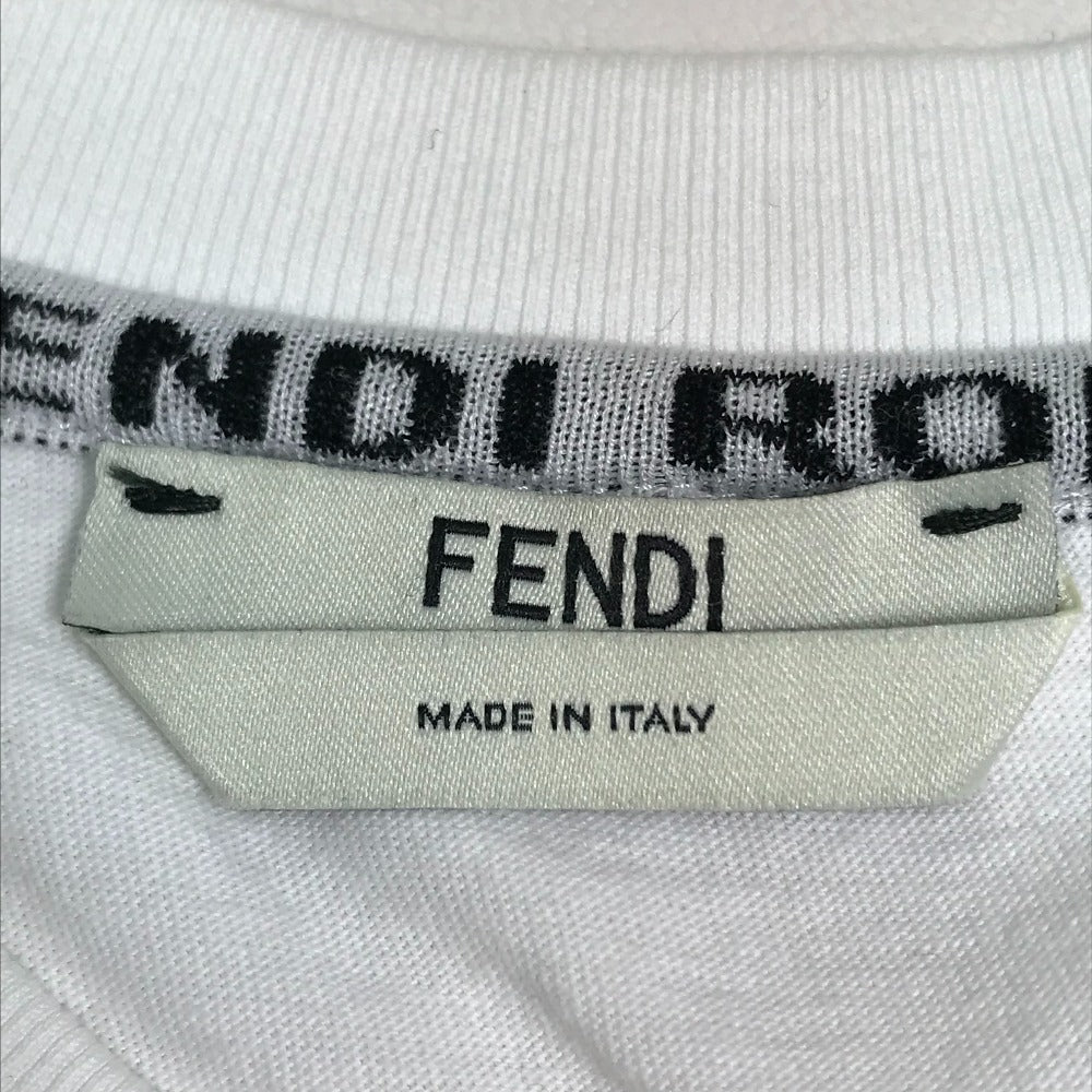 フェンディ FENDI FFロゴ FS7011 アパレル トップス 服 半袖Ｔシャツ コットン ホワイト