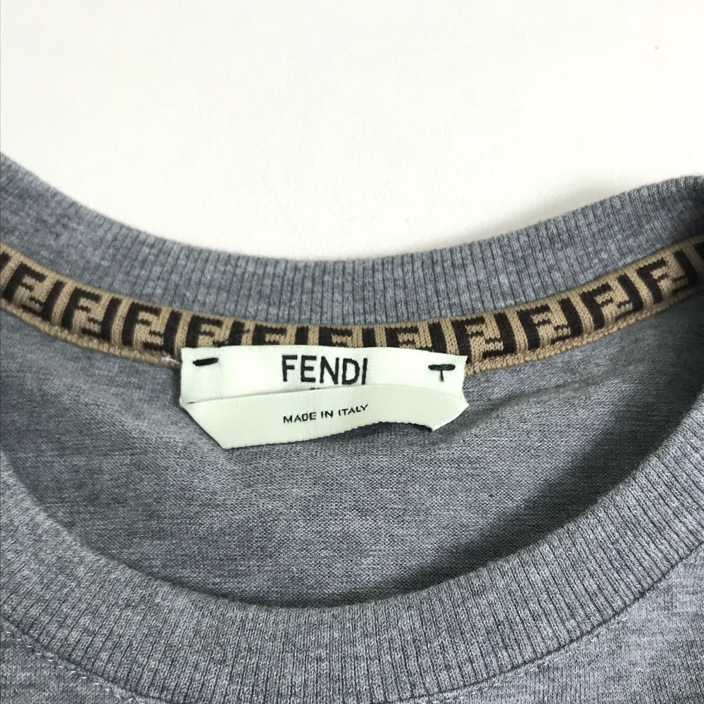 FENDI FS7183 ロゴ ショート丈 半袖Ｔシャツ コットン レディース - brandshop-reference
