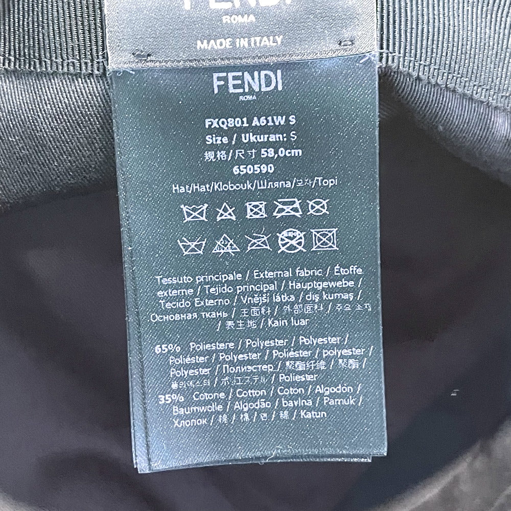 FENDI FXQ801 FF ズッカ バケットハット ハット キャンバス ユニセックス - brandshop-reference