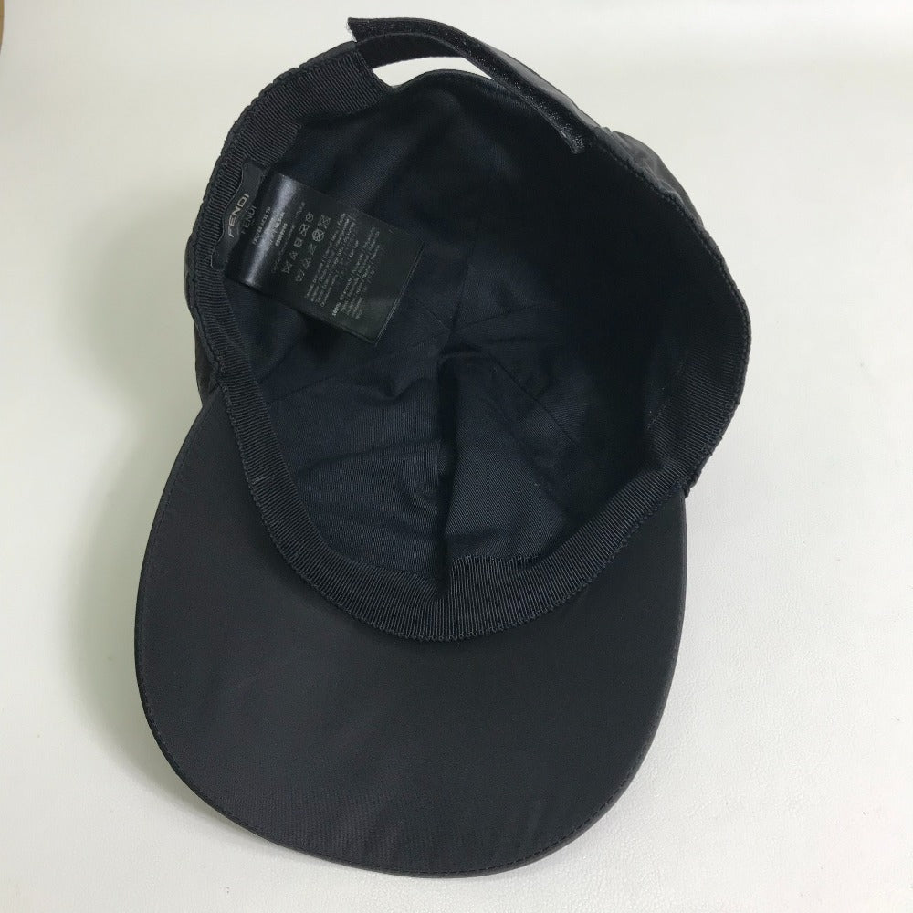 FENDI FXQ768 ロゴ ベースボール 帽子 キャップ ナイロン ユニセックス ...