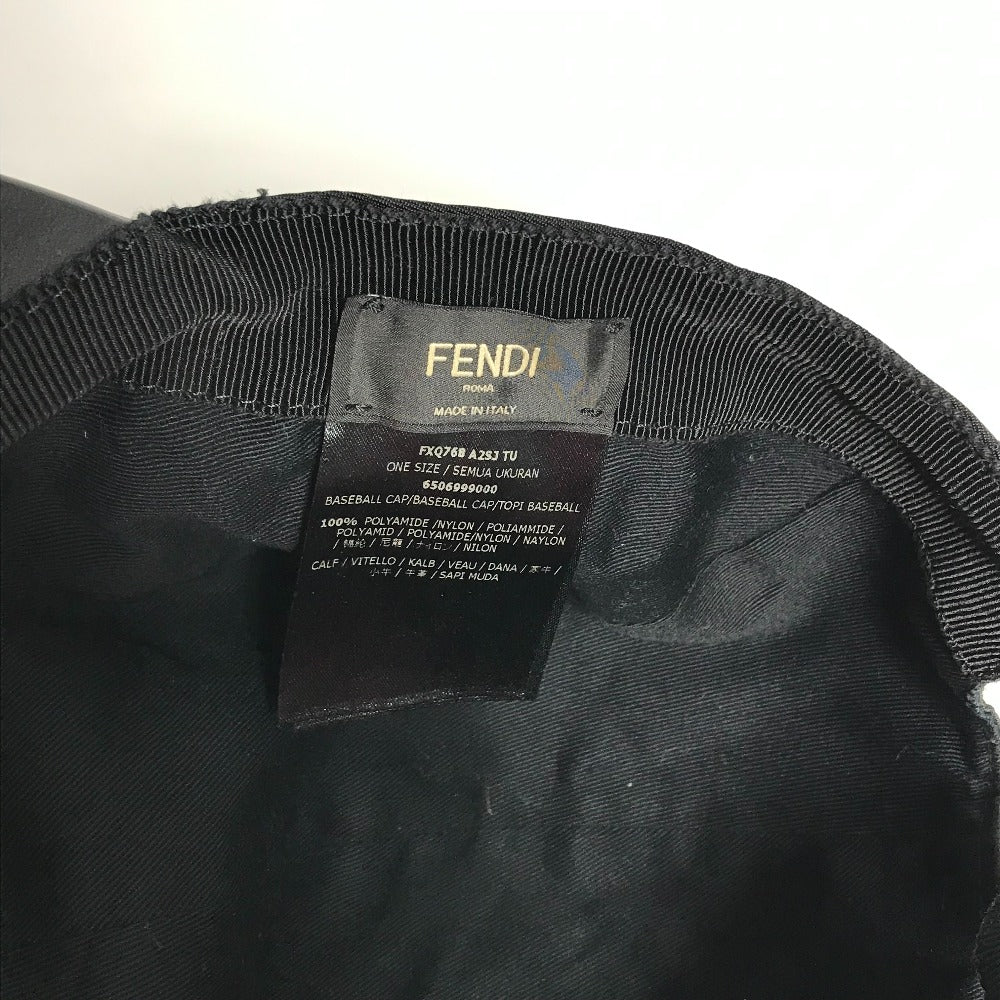 FENDI FXQ768 ズッカ 帽子 キャップ帽 ベースボール キャップ ナイロン レディース - brandshop-reference