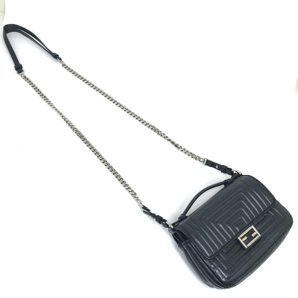 FENDI 8M0371 ポシェット 斜め掛け ダブルマイクロバゲット 2WAY ミニ